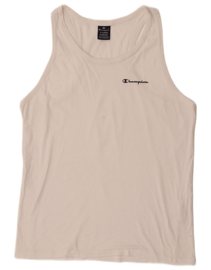 Colete masculino Champion Top XL de algodão branco