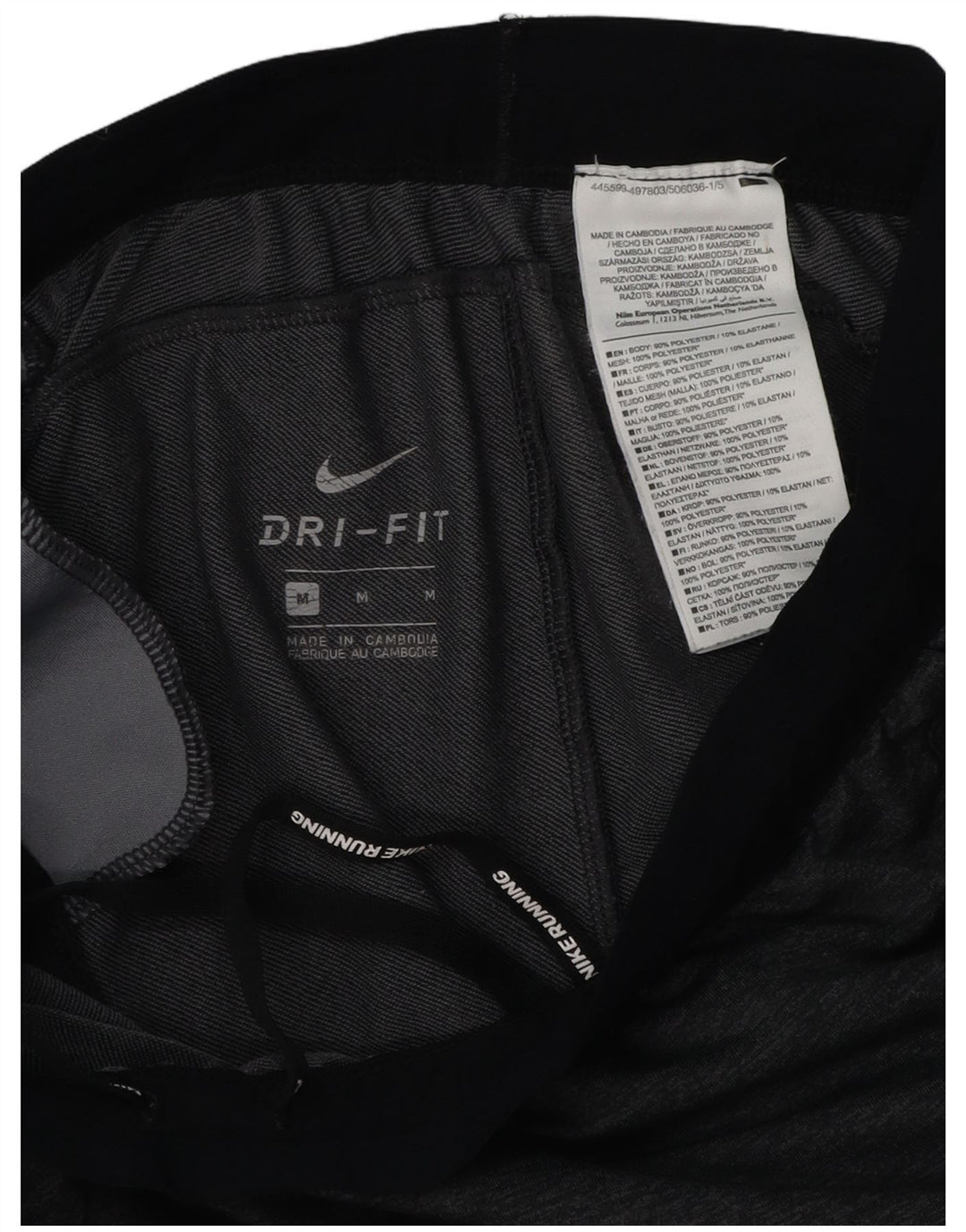 Nike Mens Dri Fit Calças de treino Joggers Medium Grey Colourblock