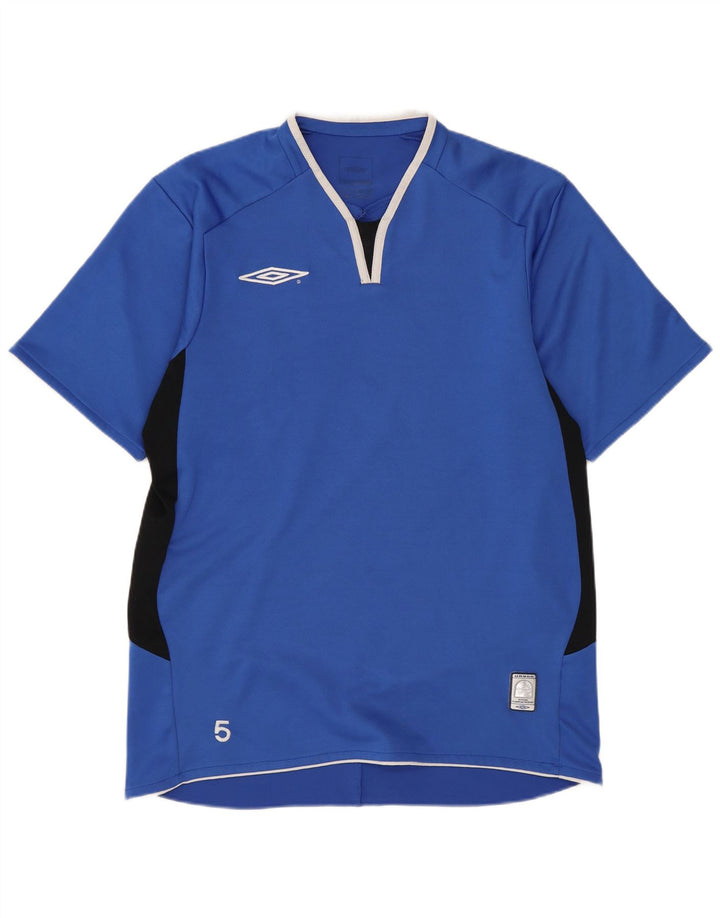 Camiseta masculina Lotto Top médio azul colorblock poliéster