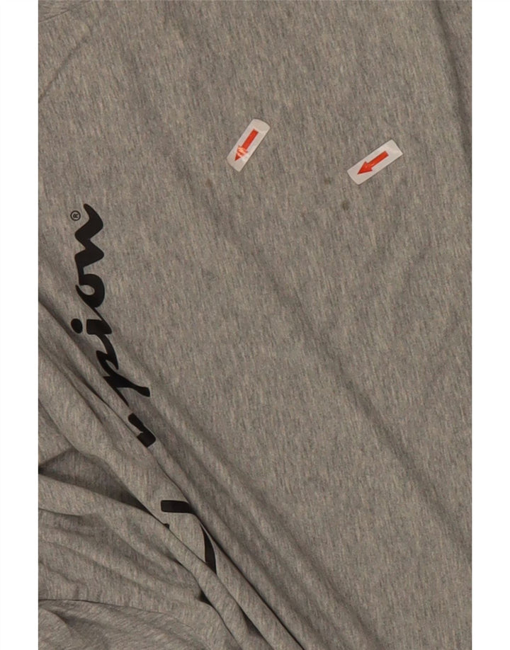 Camiseta gráfica masculina Champion 2XL algodão cinza