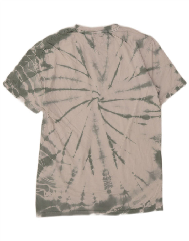 Camiseta masculina padrão Levi's Top pequeno verde tie-dye algodão