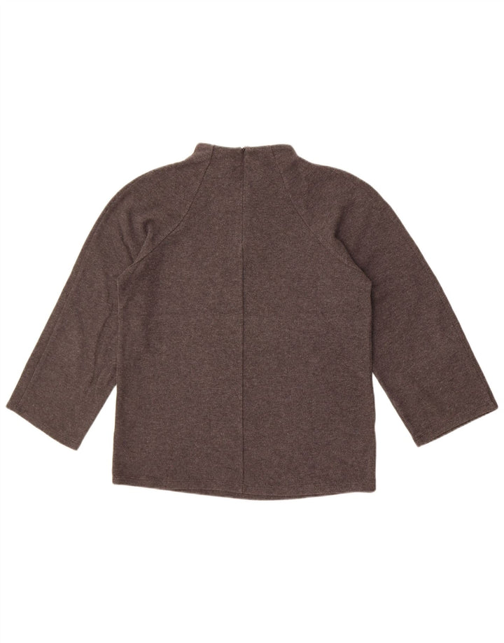 Suéter feminino Marks & Spencer com gola tartaruga Reino Unido 12 cinza médio