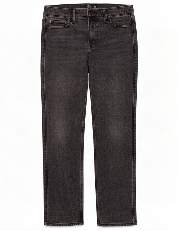 Hollister Mens Signature Slim Straight Jeans W30 L30 Black Cotton