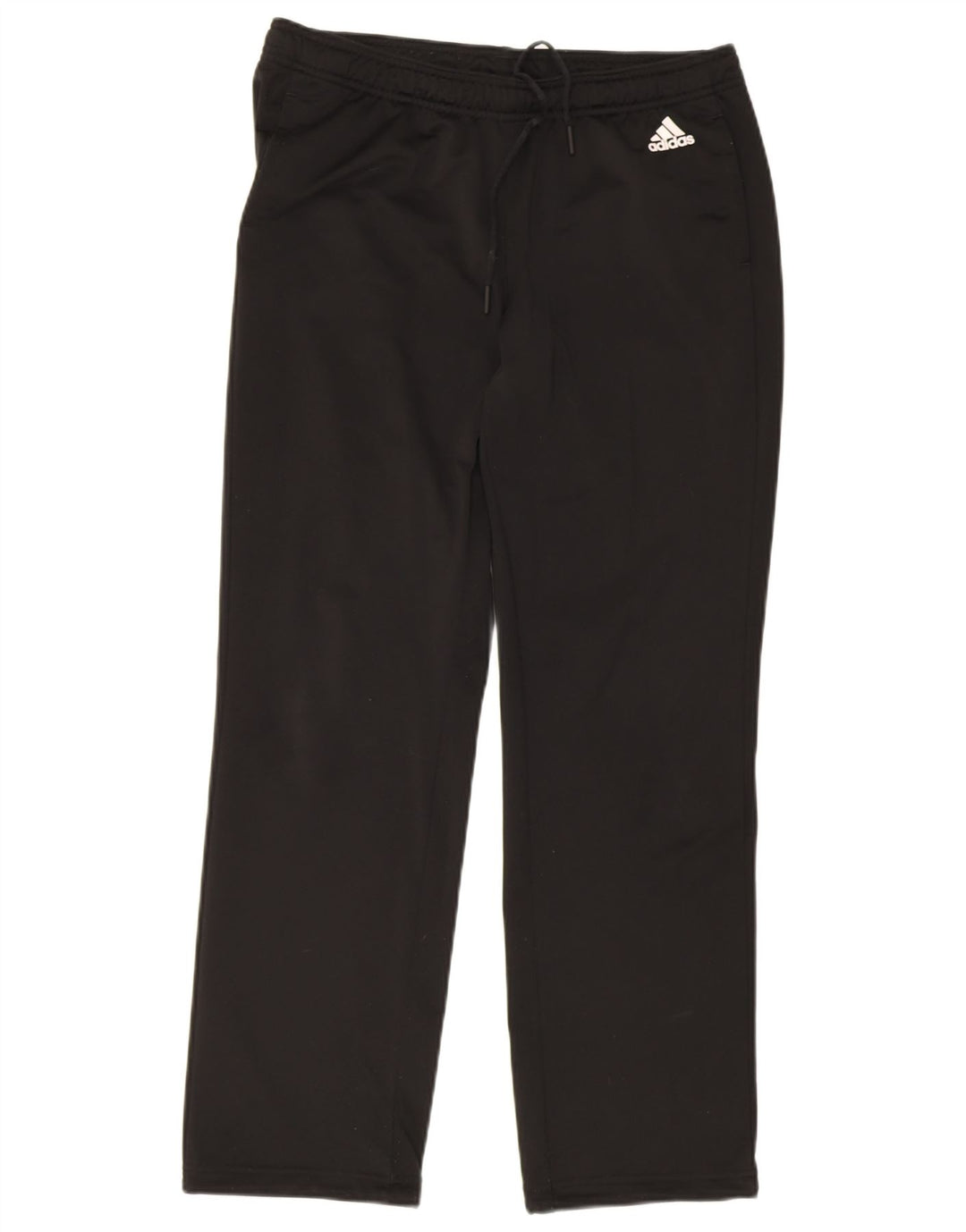 Calça de treino feminina Adidas UK 16/18 grande poliéster preto