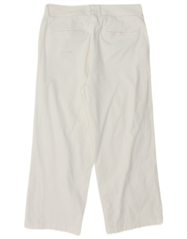 Calça capri feminina DOCKERS reta W28 L22 algodão branco