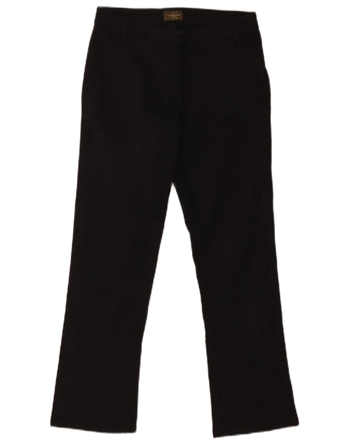 CALVIN KLEIN Calça feminina cortada reta cáqui W26 L25 preta