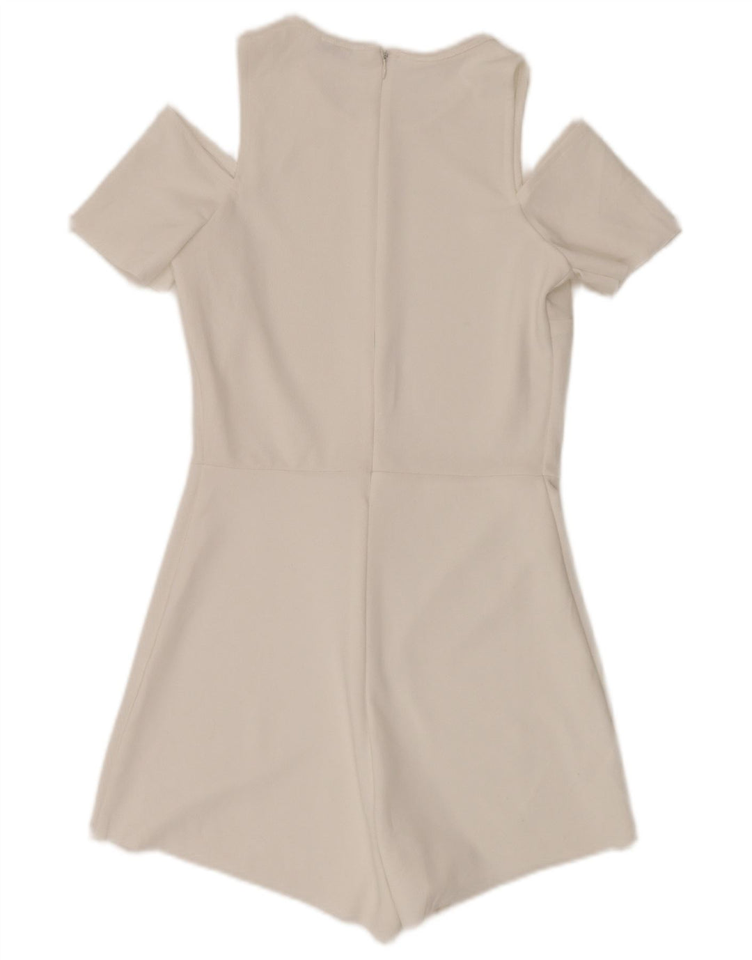 Macacão feminino de manga curta ZARA UK 8 pequeno W28 branco