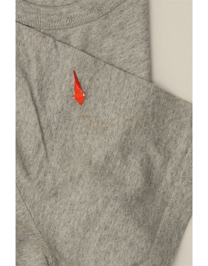 CAMPEÃO Camiseta masculina Heritage Top grande algodão manchado cinza