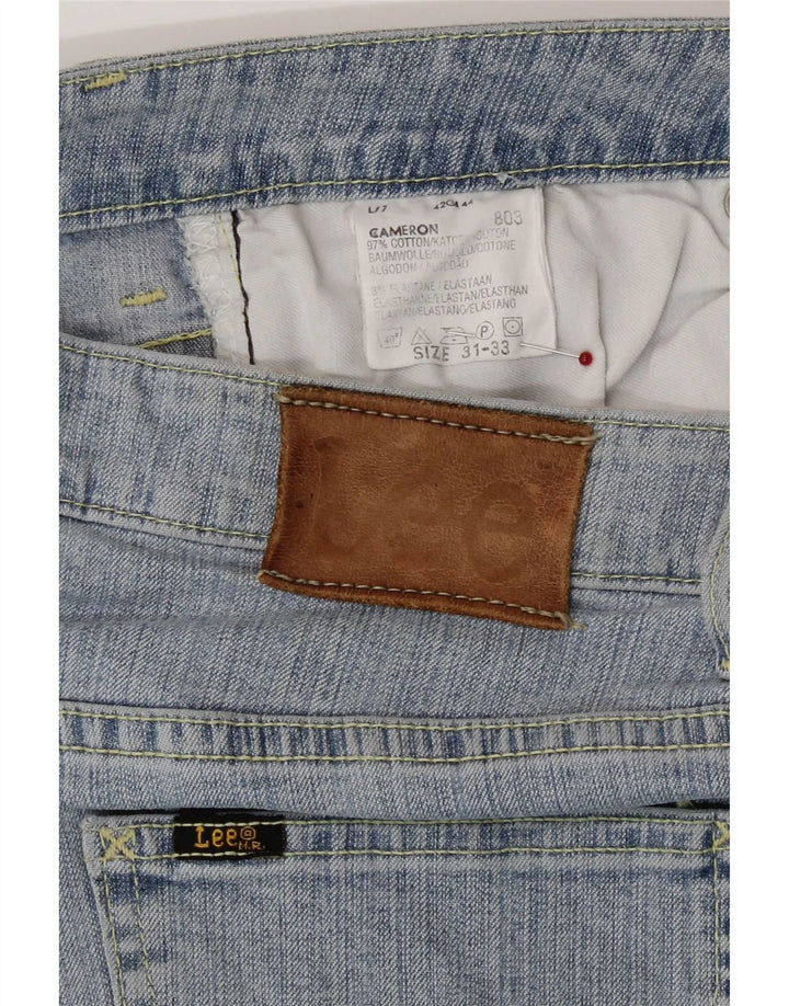 Lee Womens Cameron Bootcut Jeans W31 L33 Azul Algodão