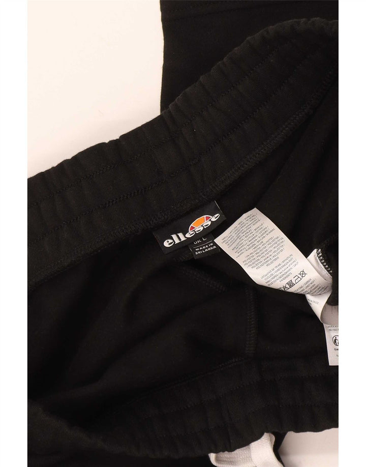 Ellesse Mens Sport Shorts Grande Algodão Preto