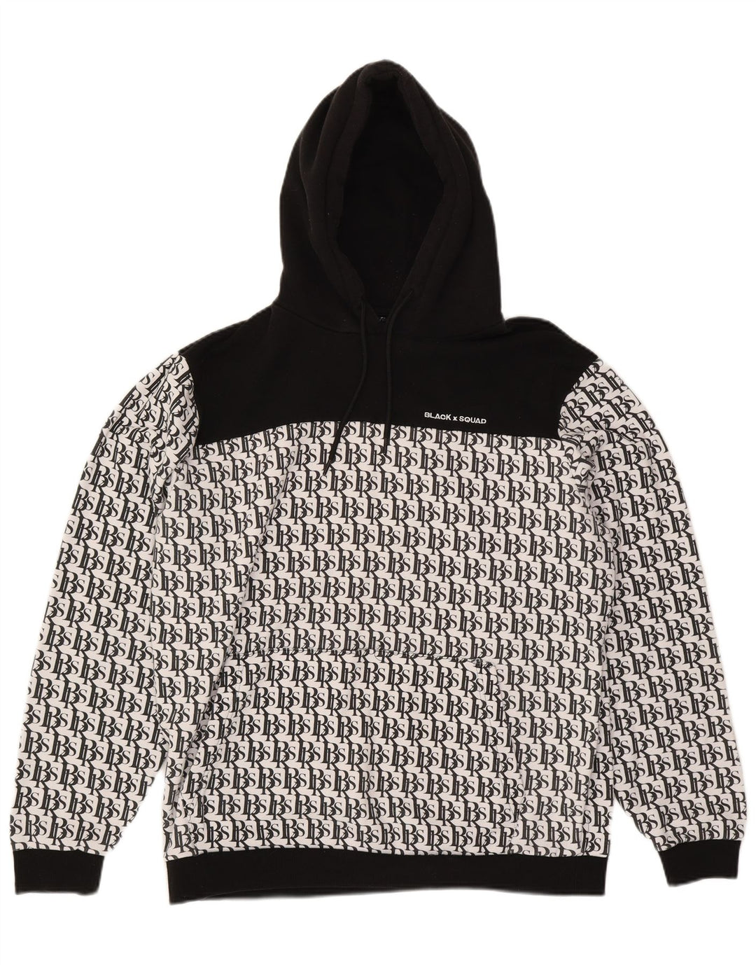 BLACK SQUAD masculino gráfico regular ajuste agasalho completo XL branco colorblock