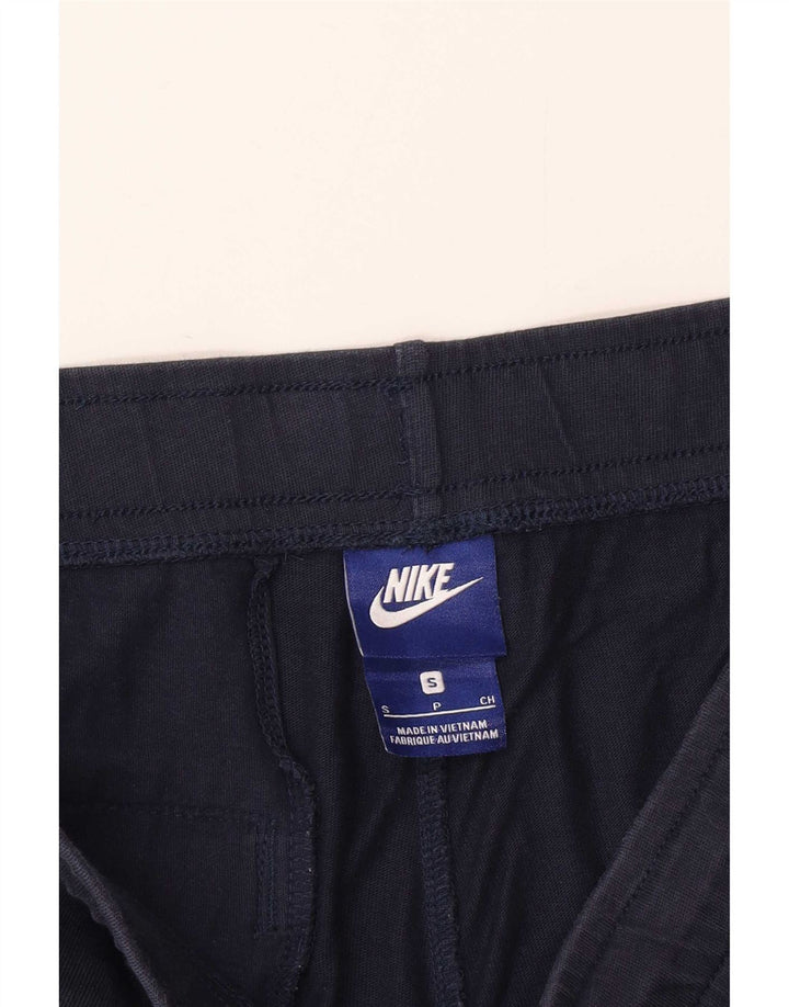 Shorts esportivos masculinos Nike pequenos algodão azul marinho