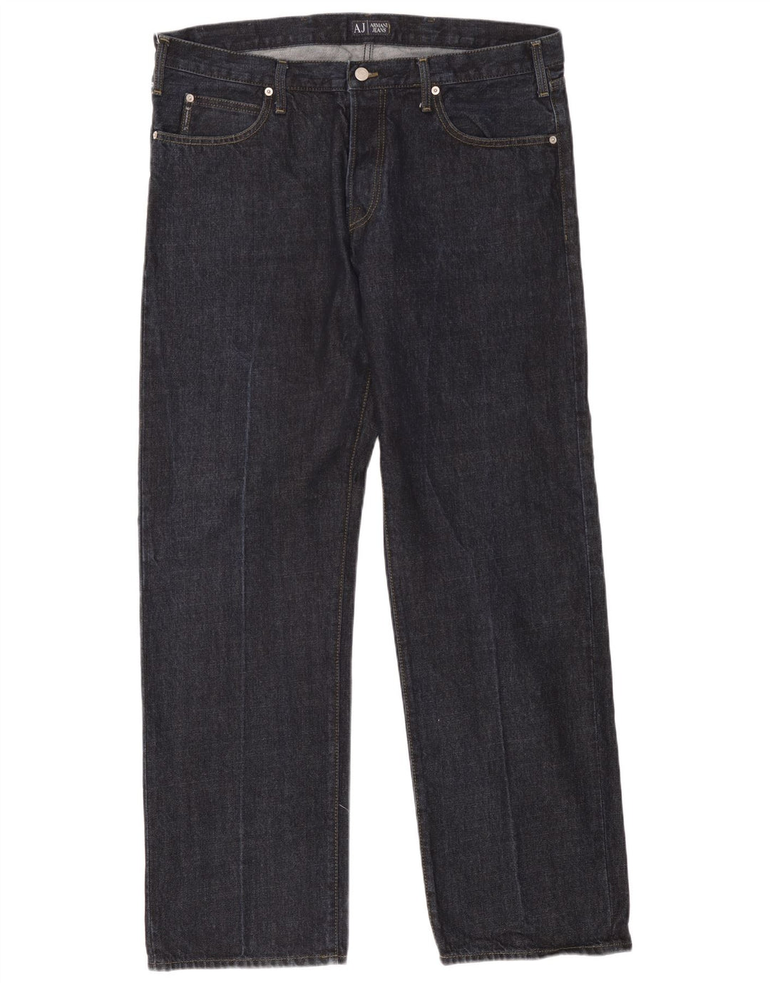Calça jeans reta masculina Armani W40 L32 algodão azul marinho