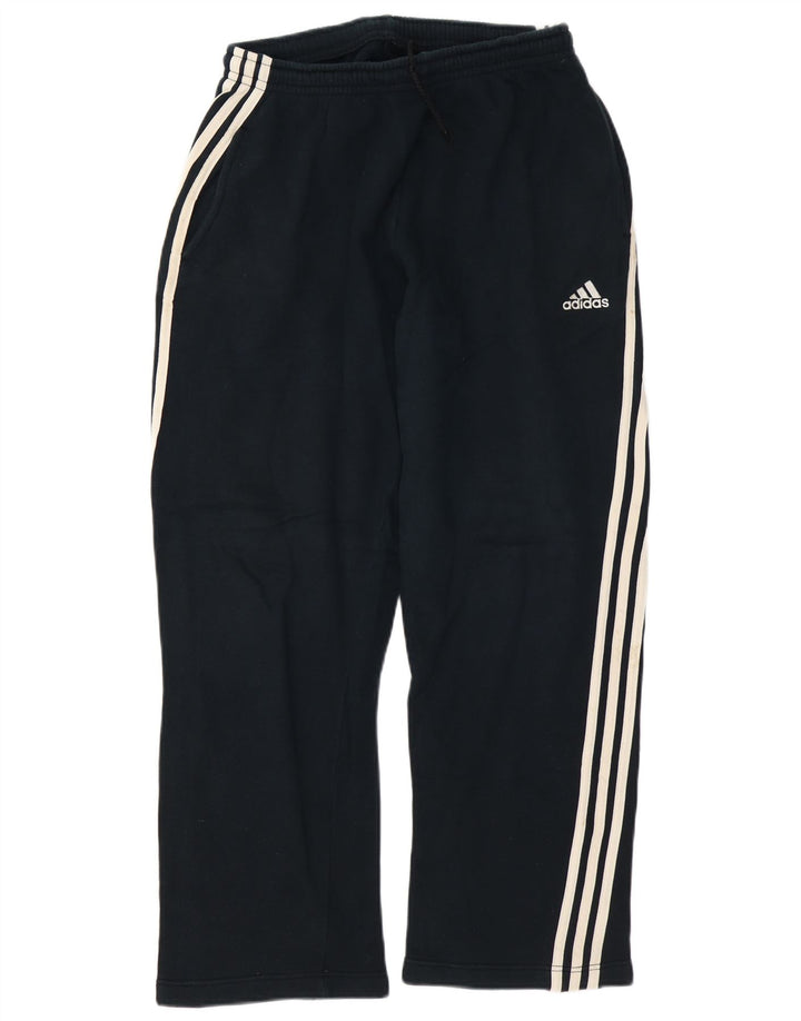 Calças de treino masculinas Adidas UK 38/40 médio azul marinho