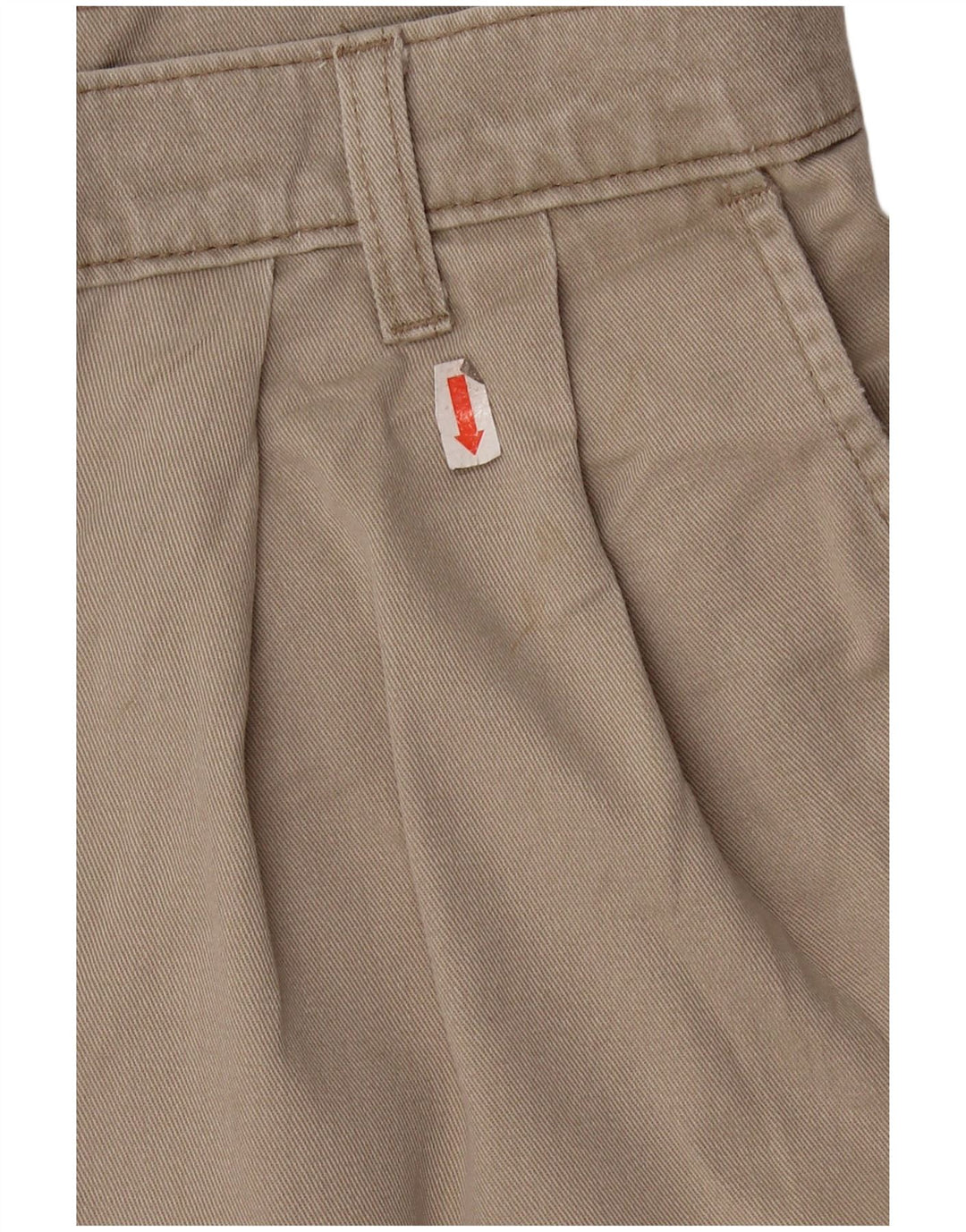 DOCKERS Masculino Khakis Pegged Chino Shorts W36 Grande Algodão Bege