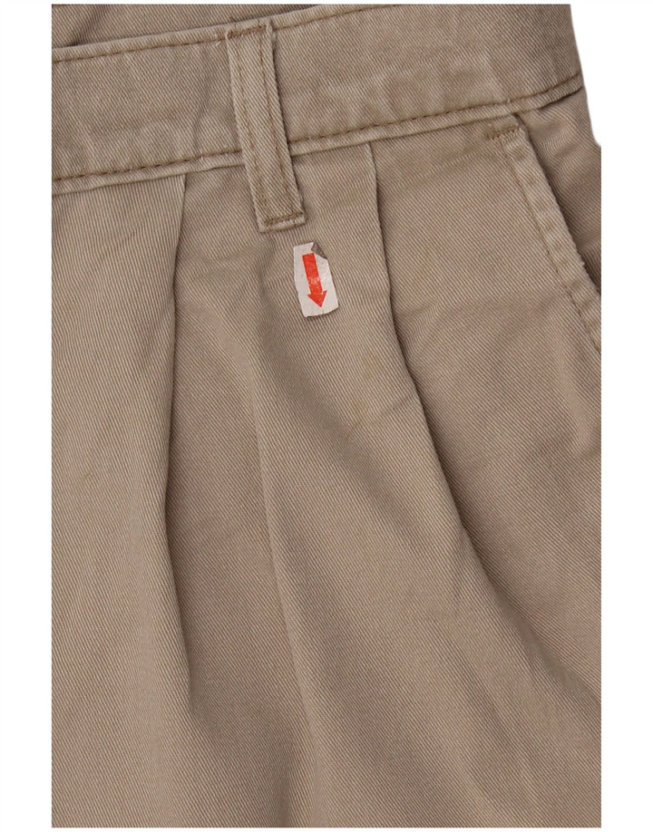 DOCKERS Masculino Khakis Pegged Chino Shorts W36 Grande Algodão Bege