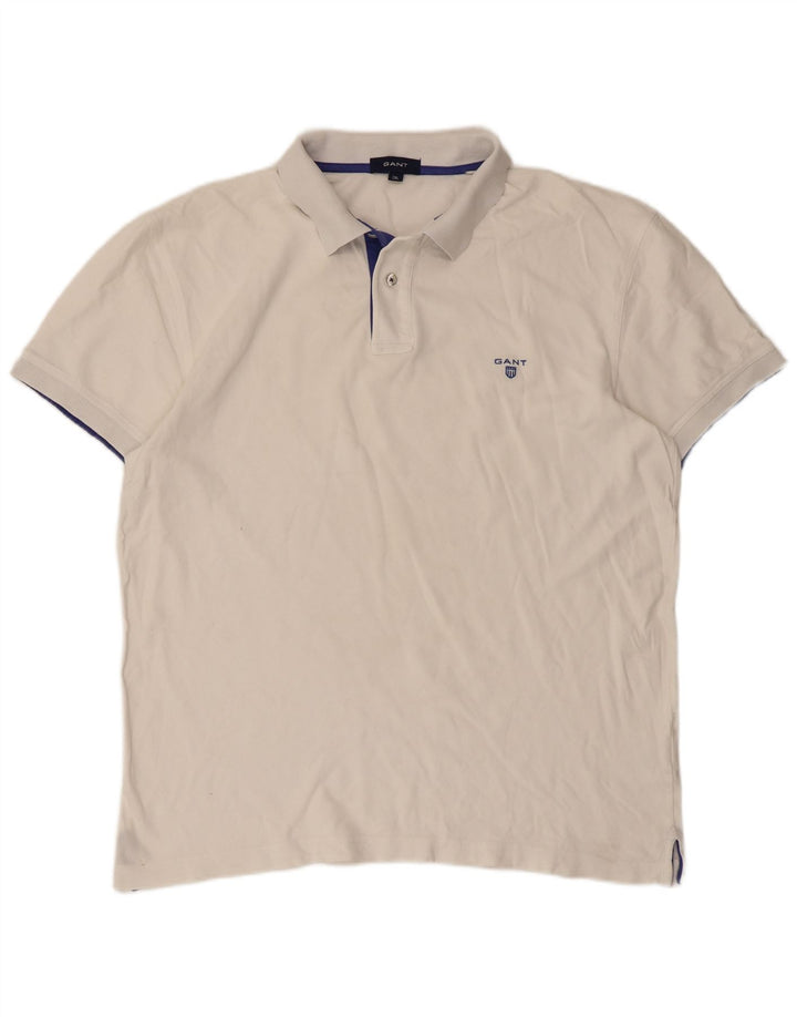 Camisa polo masculina Gant 2XL algodão branco clássico
