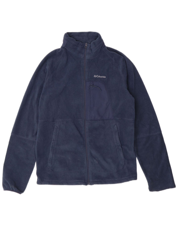 Columbia Jaqueta masculina de lã média azul marinho poliéster