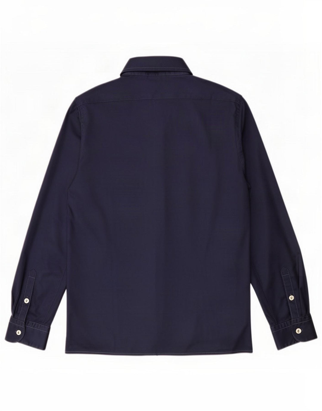 Vintage Womens Shirt UK 10 Small Navy Blue