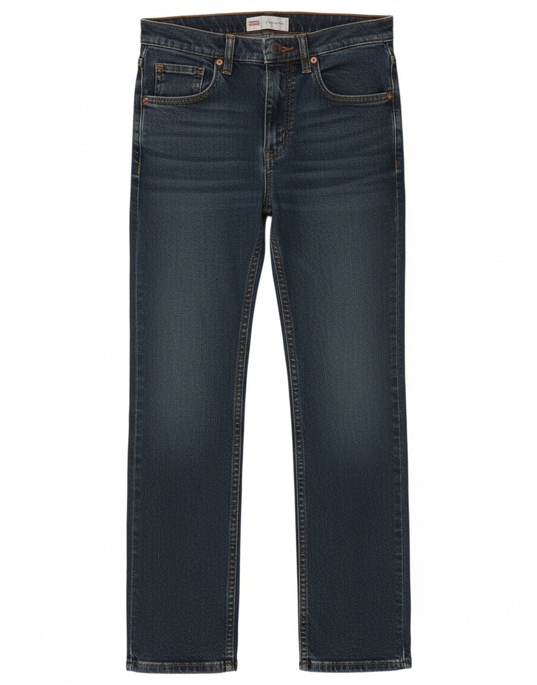 Wrangler Boys Straight Jeans 11-12 Anos W24 L28 Azul Algodão