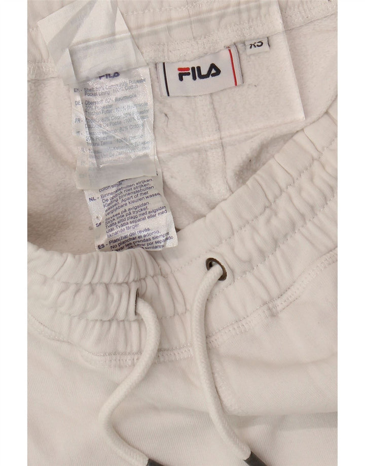 Calça de treino masculina FILA Graphic Joggers XS algodão branco