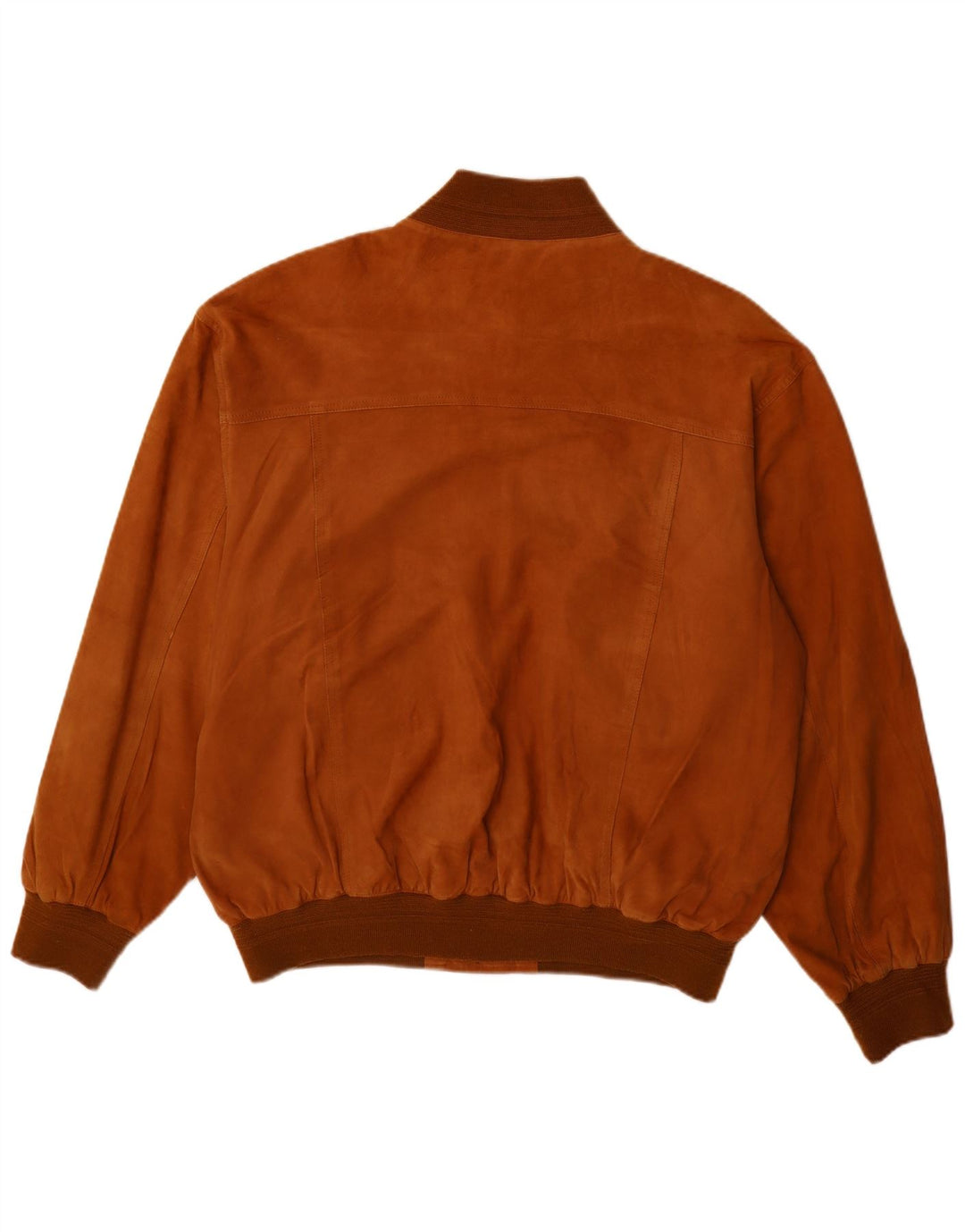 Jaqueta bomber masculina vintage de camurça IT 56 3XL couro marrom