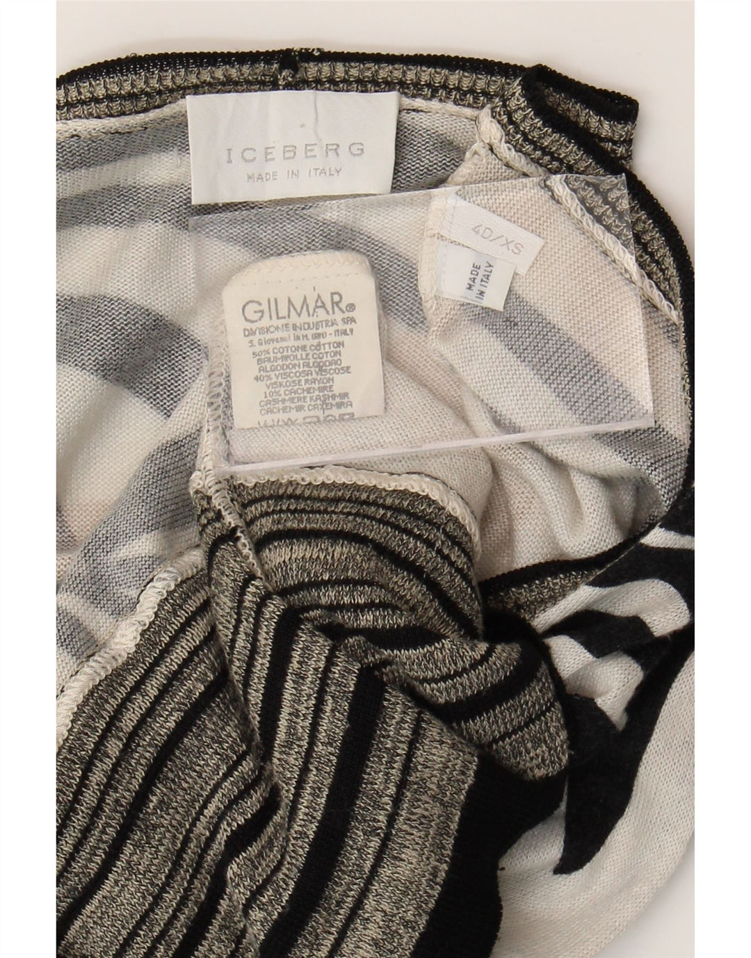 Suéter cardigã feminino ICEBERG UK 6 XS algodão floral branco