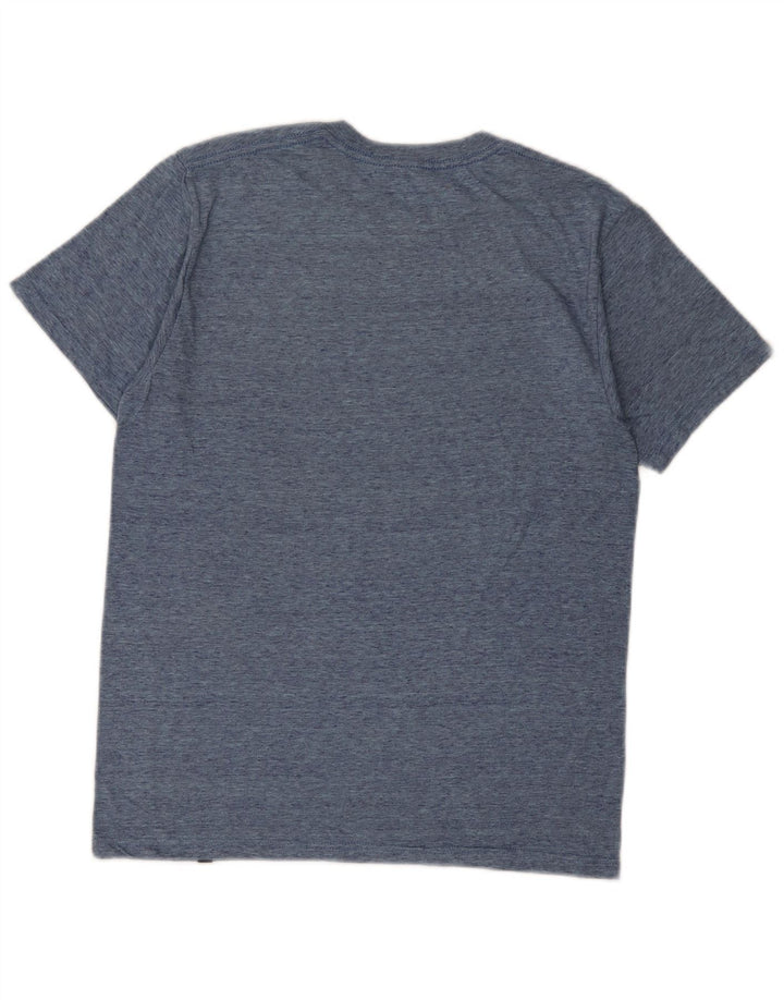 Camiseta gráfica masculina Hurley Top médio azul marinho manchado