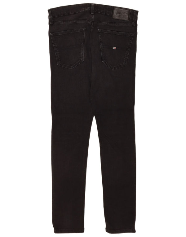 Jeans skinny masculino Tommy Hilfiger W32 L32 algodão preto