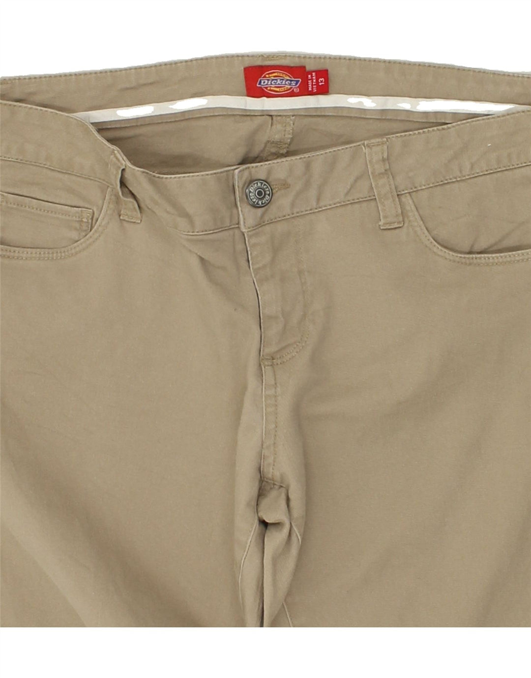 DICKIES Womens Bootcut Casual Trousers US 13 Large W34 L30 Beige Cotton Vintage Dickies and Second-Hand Dickies from Messina Hembry 