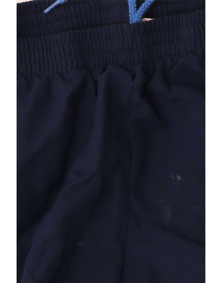 Calça de treino masculina Adidas Joggers grande poliéster azul marinho