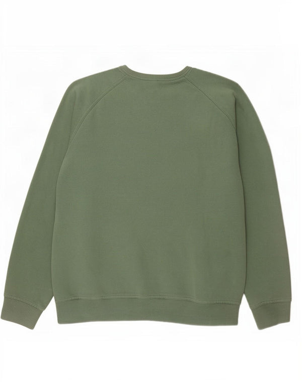 Timberland Mens Graphic Sweatshirt Jumper Large Green Cotton