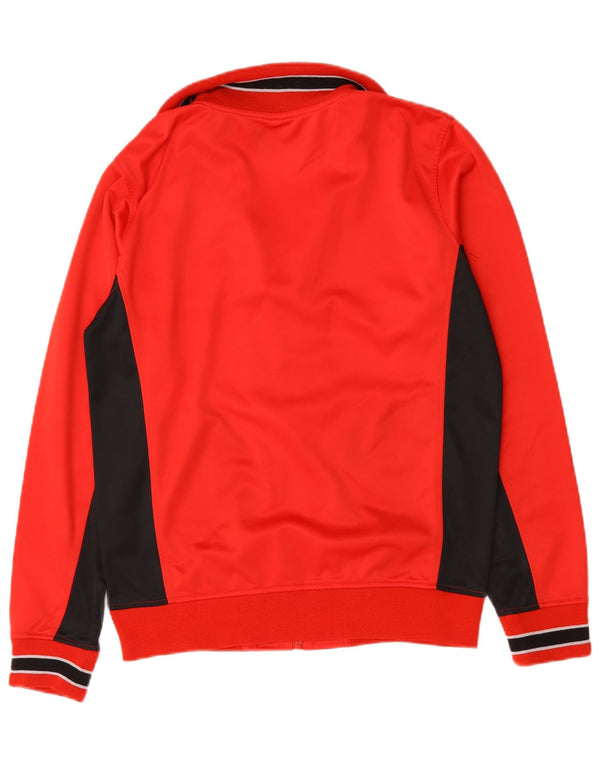 Kappa Mens Treino Top Jaqueta Grande Poliéster Colorblock Vermelho