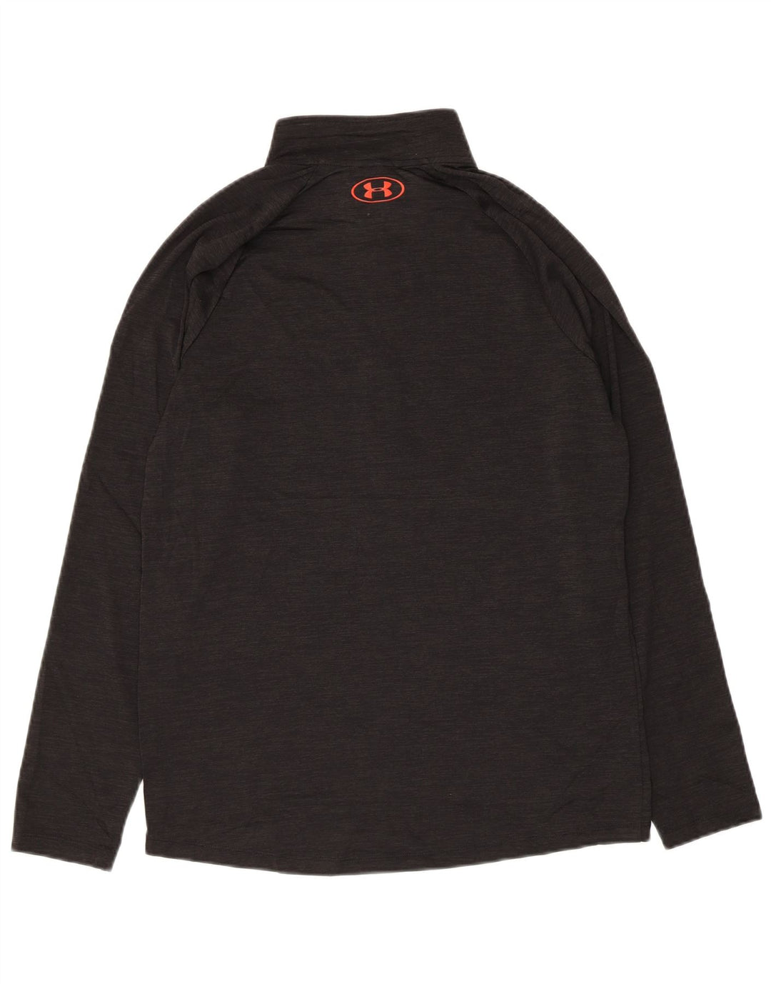 Under Armour Mens Zip Neck Pulôver Treino Top Pequeno Preto