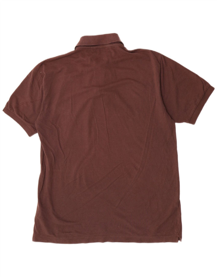 Camisa polo masculina Kappa grande algodão marrom