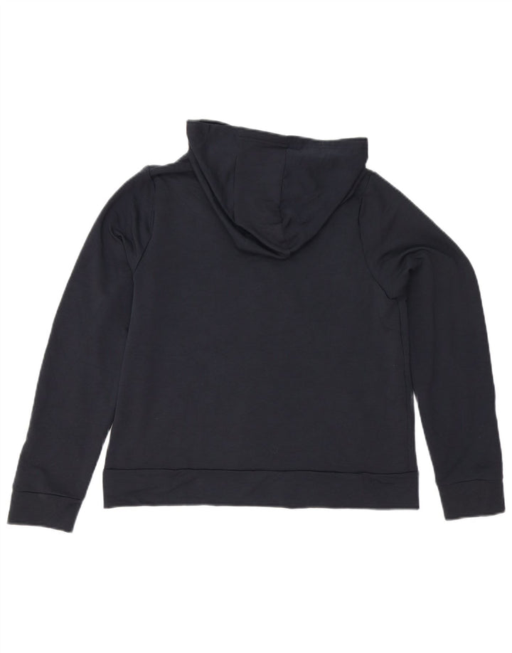 Suéter Under Armour Boys Zip com capuz 11-12 anos grande poliéster preto