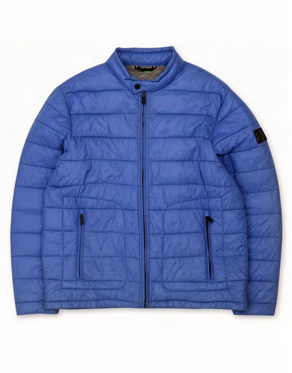 Jaqueta acolchoada masculina Dkny UK 44 2XL azul nylon