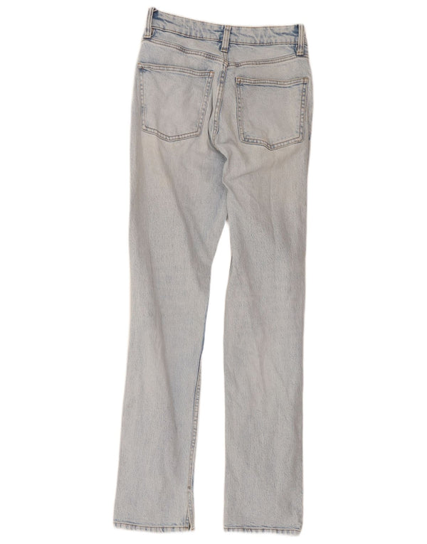 Calça jeans reta feminina Zara EU 36 XS W26 L30 azul