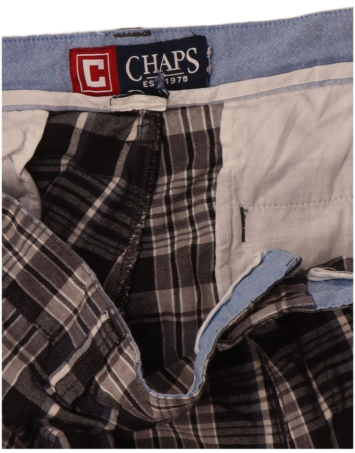 Shorts Chino Masculino Chaps W30 Médio Azul Marinho Xadrez