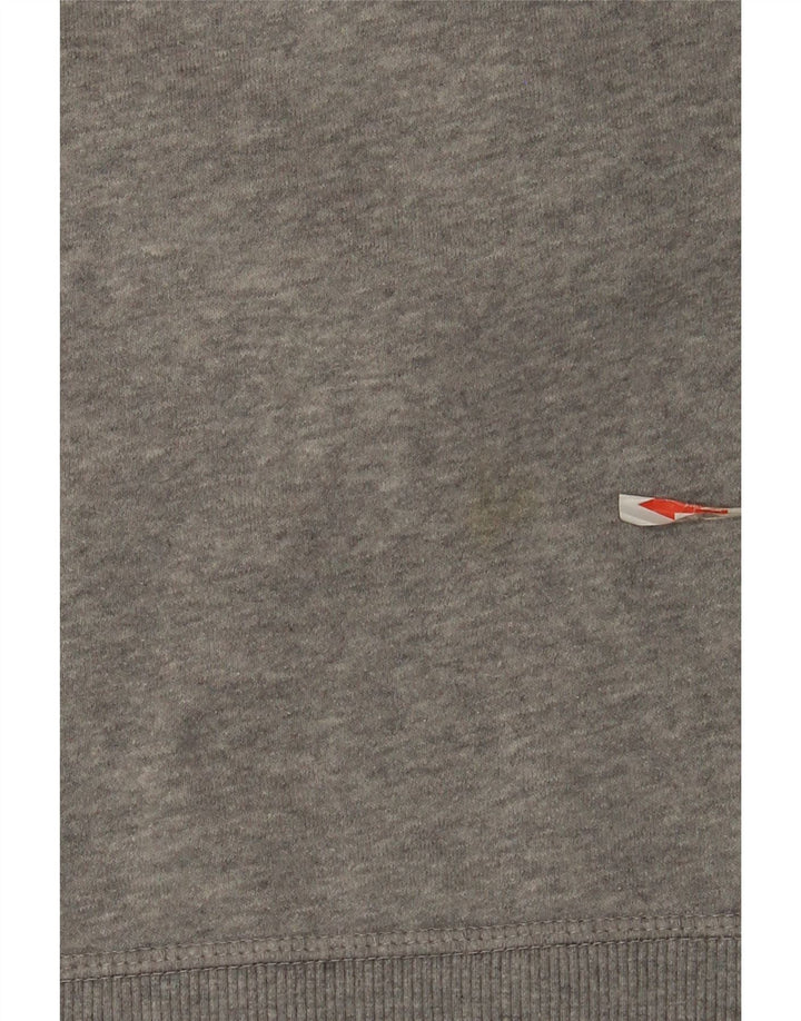 Reebok moletom masculino jumper grande algodão manchado cinza