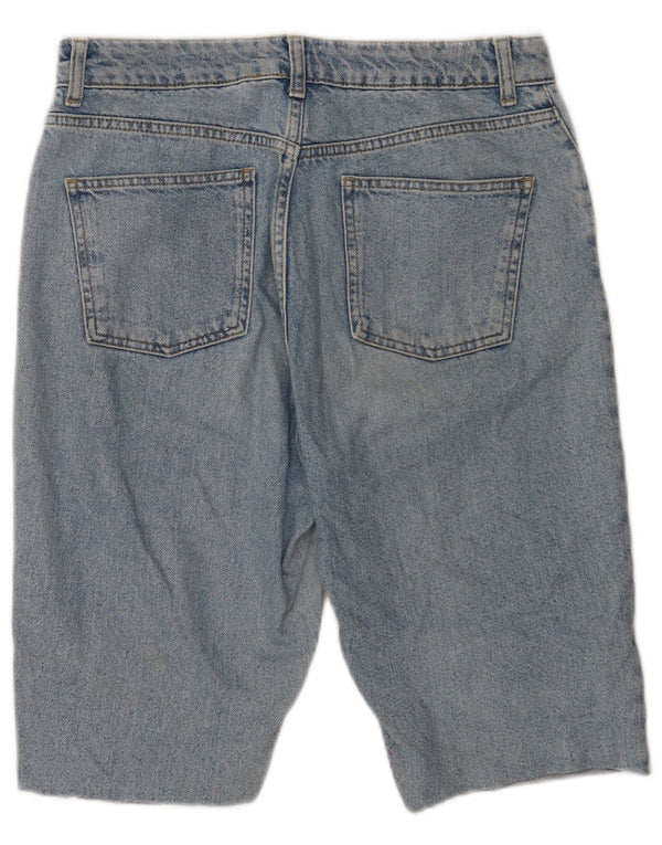 Shorts jeans feminino Topshop Mom médio W30 algodão azul