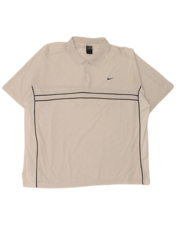 Camisa polo masculina Nike 2XL listrada branca