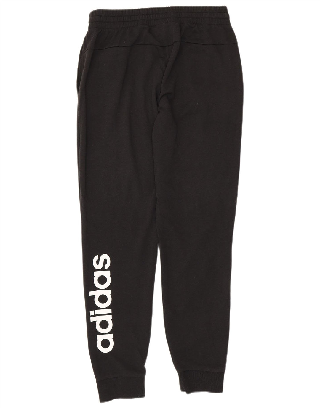 ADIDAS Womens Graphic Tracksuit Calças Joggers UK 12/14 Médio Preto