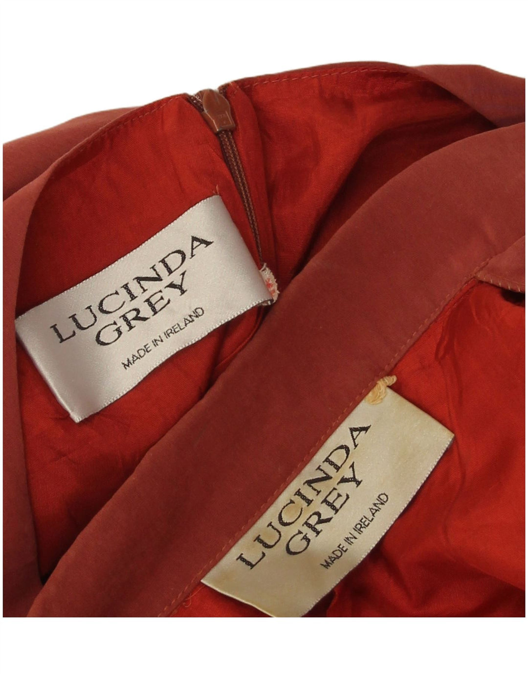 Conjunto feminino vintage com 1 botão e 2 peças de poliéster grande Borgonha Reino Unido 16