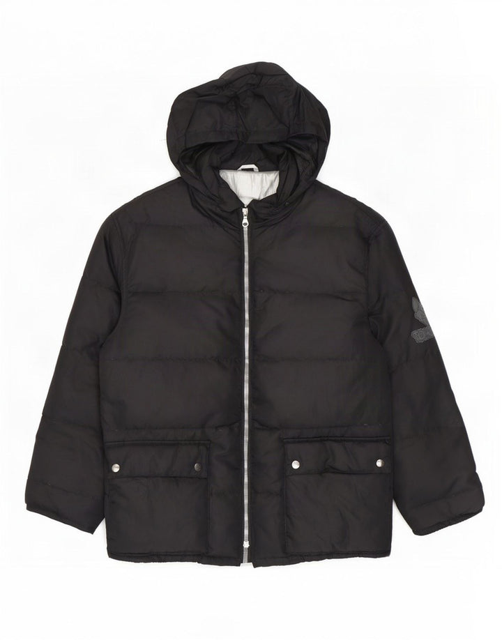 Jaqueta masculina acolchoada com capuz Iceberg IT 50 grande poliamida preta