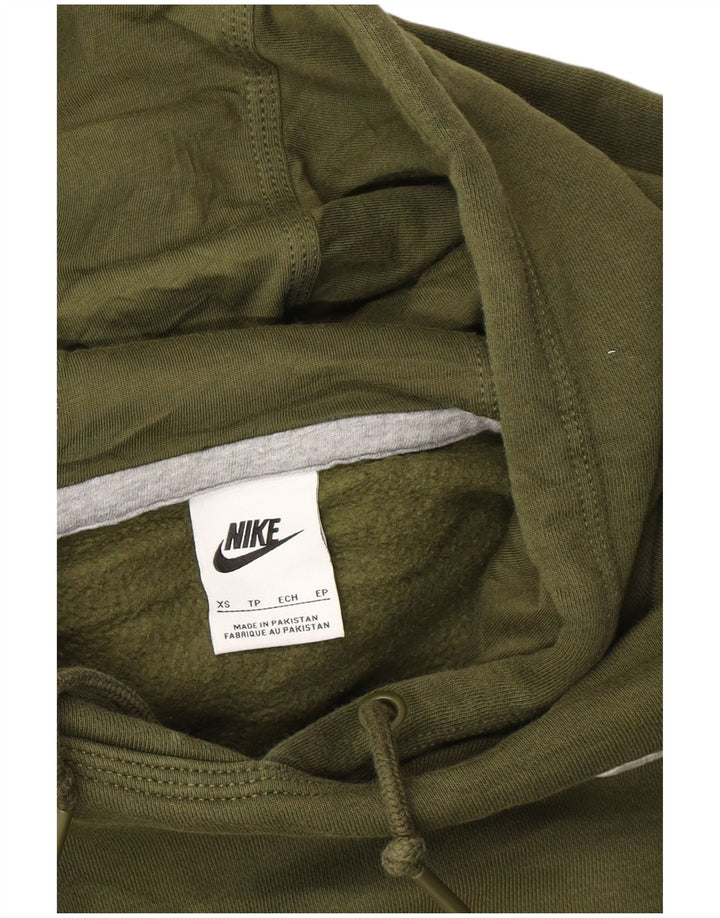 NIKE Mens Hoodie Jumper XS Algodão cáqui