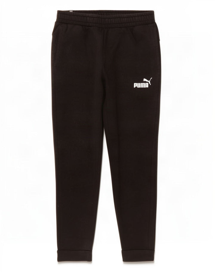 Calça de treino masculina Puma Joggers médio algodão preto