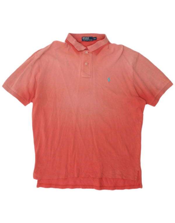 Camisa polo masculina Polo Ralph Lauren 2XL rosa tie-dye