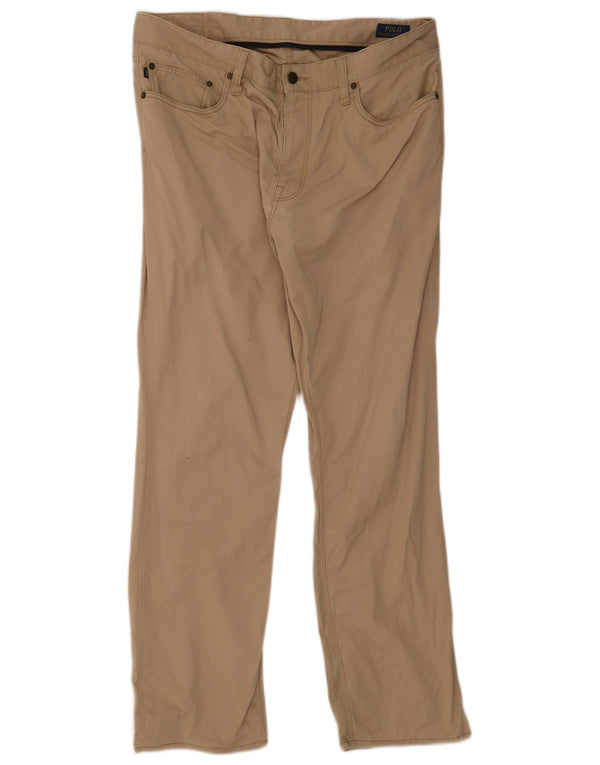 Calça cargo slim masculina Polo Ralph Lauren W36 L32 algodão bege