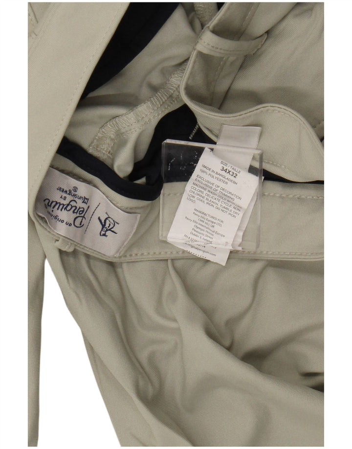 Calça Chino Slim Masculina Penguin W34 L32 Poliéster Verde